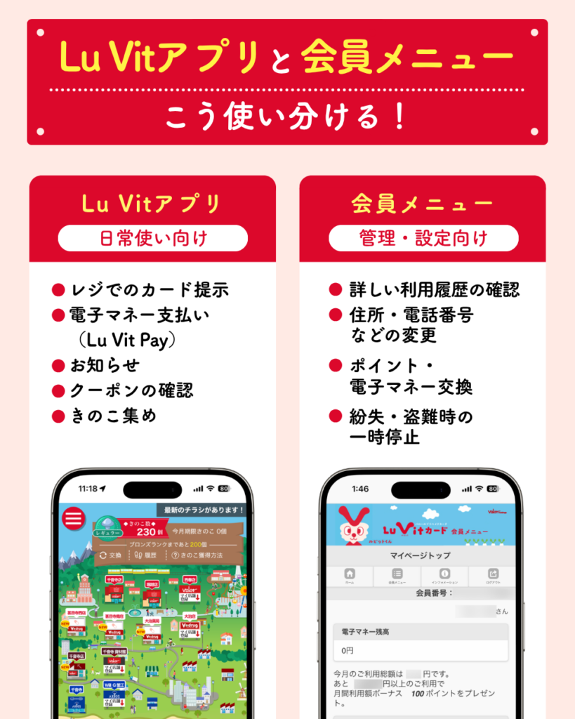 Lu Vitカード会員メニュー活用術！ログイン方法からポイント履歴・会員情報変更まで詳しく解説 | バローグループカード・Lu Vitカード